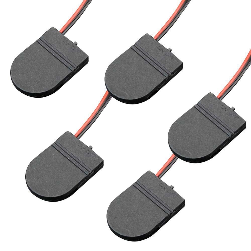 5PCS CR2032 Button Coin Cell Battery Socket Holder Case Cover With Switch.