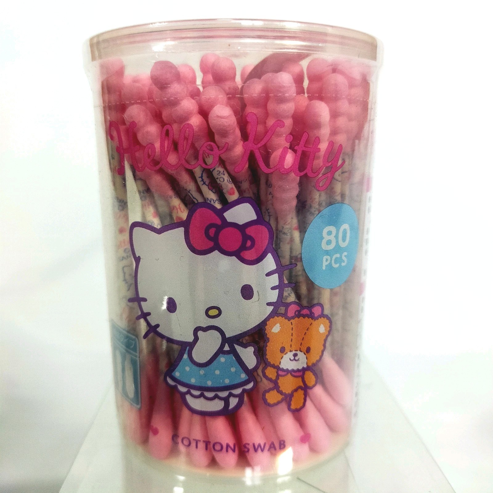 Sanrio Cotton Swabs 4 Pack 80pcs Each Total 320pcs Hello Kitty Kuromi Japan