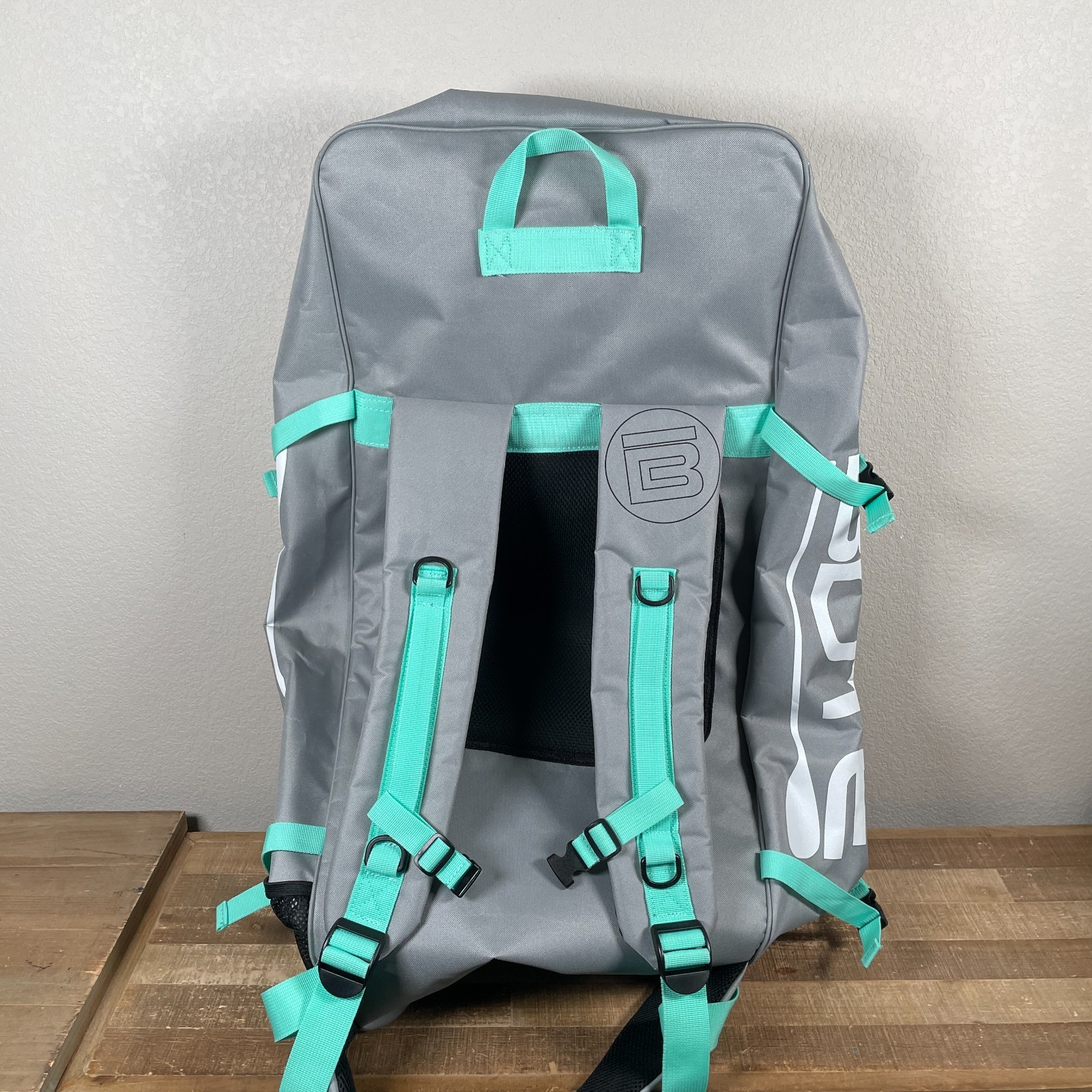 Bote Breeze Aero Inflatable Paddle Board Back Pack Storage Carry Bag Gray Straps