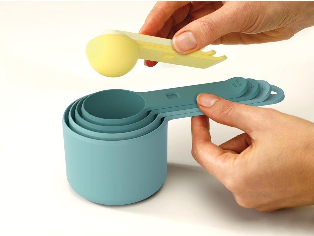 Joseph Measuring Spoon & Cup Set Kitchen 8-Pieces Multicolor Kitchen Space-Saver