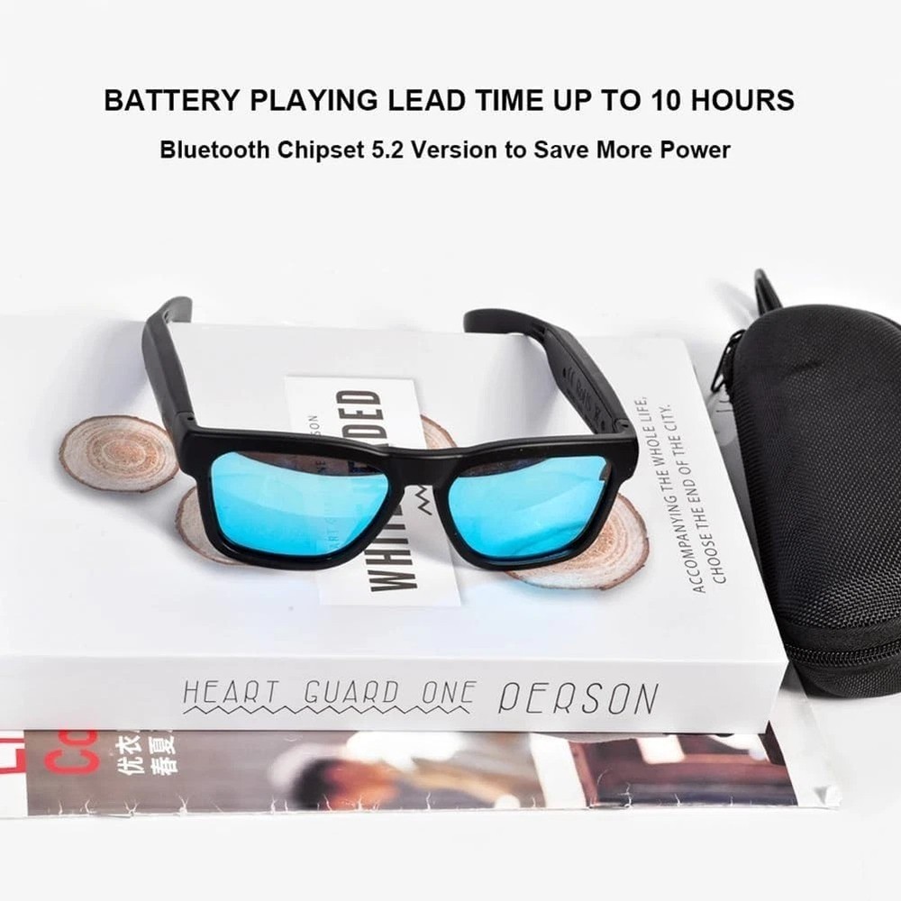OhO Smart Glasses,Polarized Sunglasses with Bluetooth Speaker,Athletic/Outdoo...