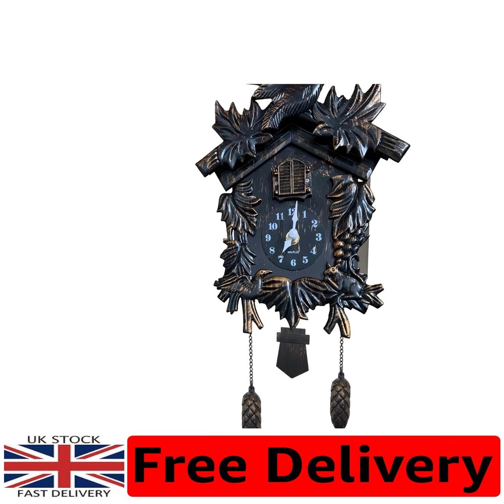 Unique Vintage Cuckoo Clock - Features Night/Day Modes and Adjustable Chime