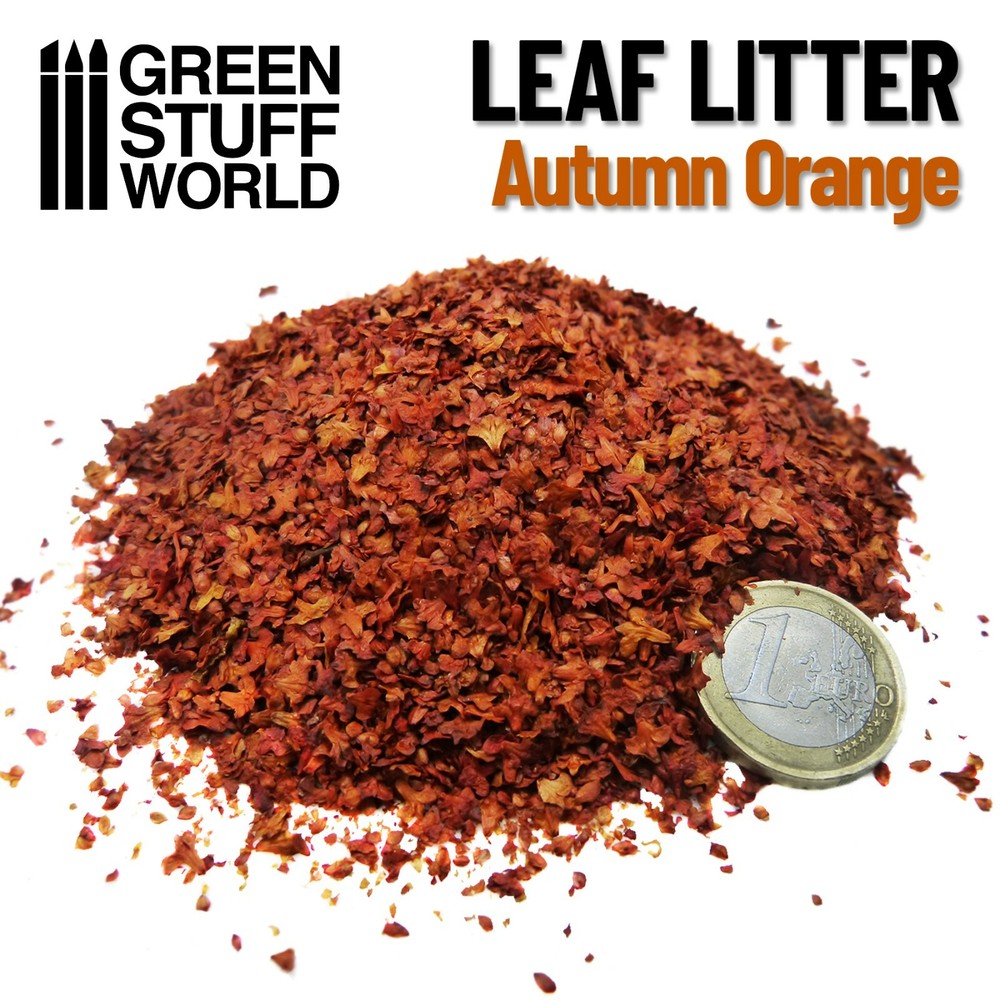 Leaf Litter - Autumn Orange- Basing Leaf scatter material Scenery - Warhammer