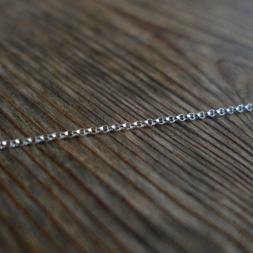 3.3ft,925 Sterling Silver ROLO Cable Unfinished Chain