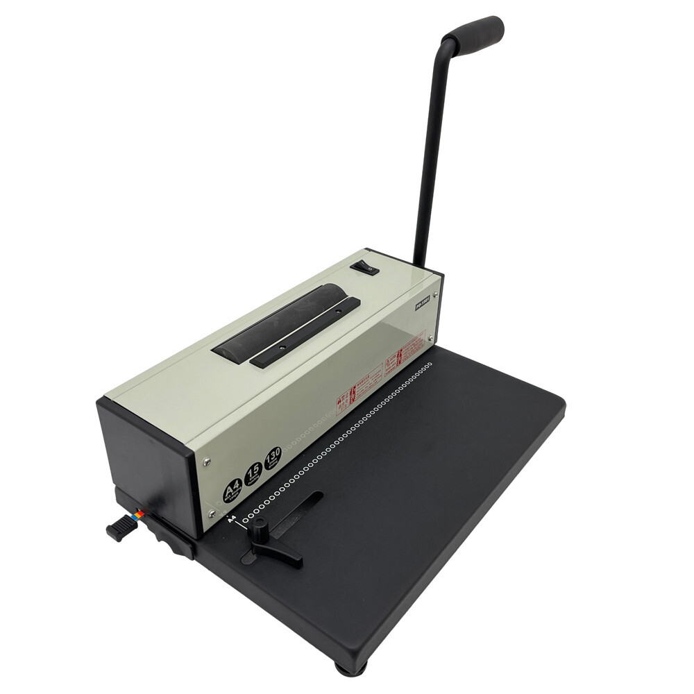 110V Desk Calendar Notebook Maker Plastic Spiral Coil Binding Machine PD-1501