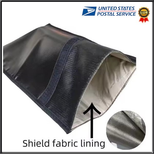 Faraday Bag Fireproof & Water Resistant Bag Anti-Theft Hacking Pouch Case 4 Pack