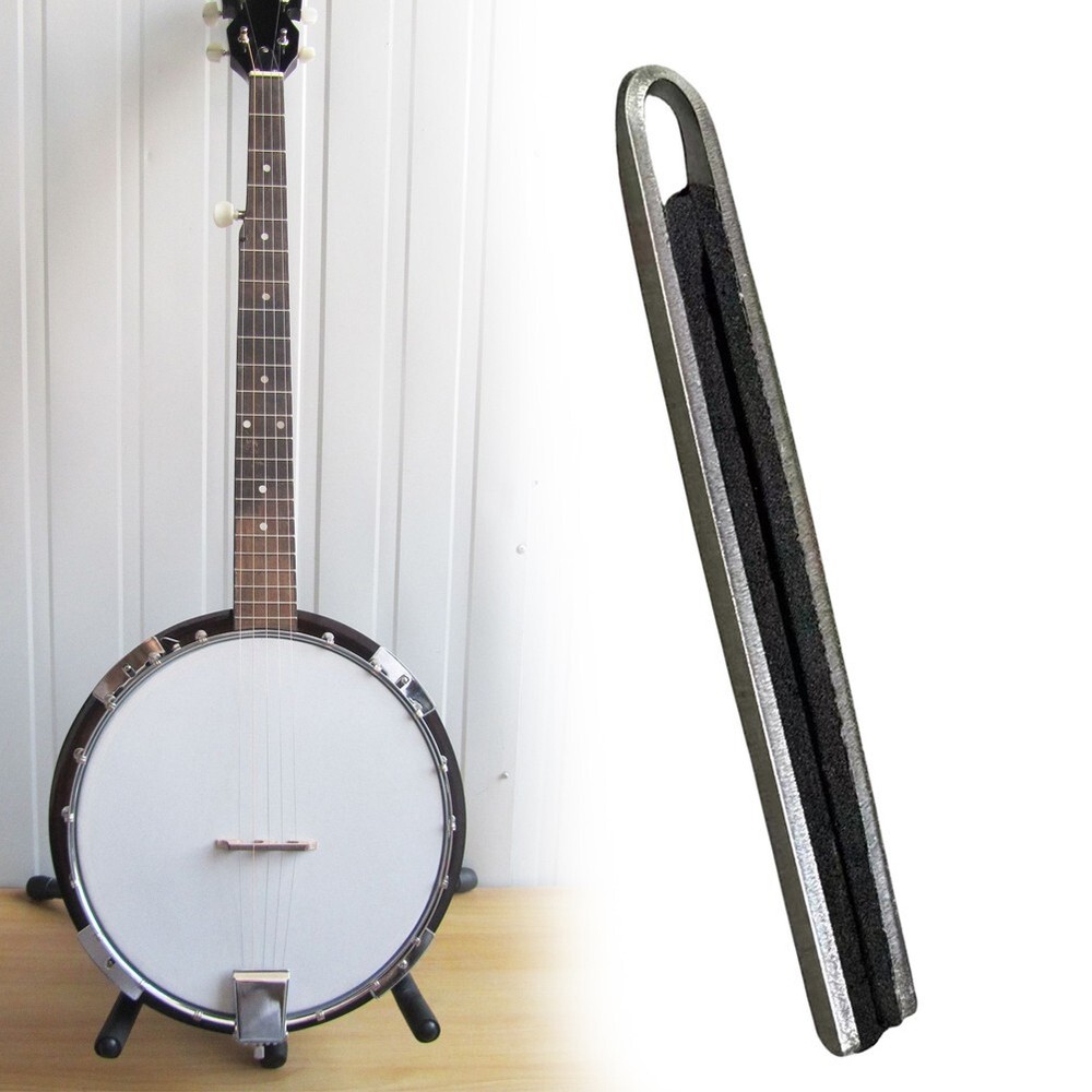 Precision Craftsmanship Silver Tone Banjo Mute for Optimal Performance
