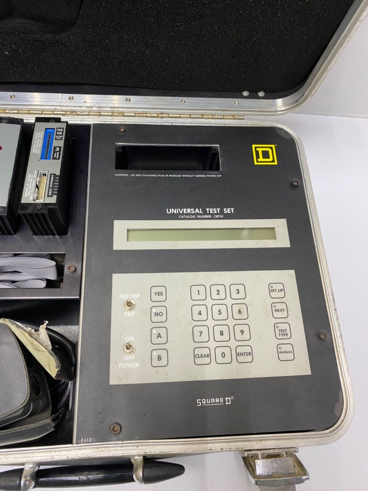Square D Universal Test Set CBTUI, CBTM3 ME-NE-PE Test Module, TIF 770