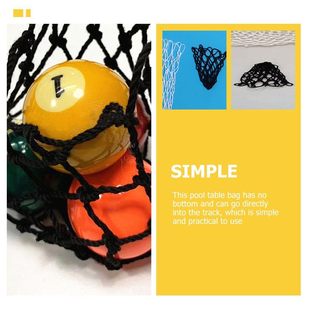 6 Pcs Pool Table Mesh Bag Billiards Net Pocket Pockets Reducers Replacement