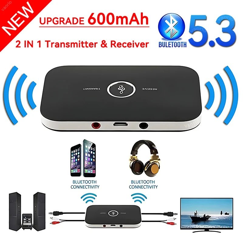 Bluetooth Transmitter & Receiver Wireless Adapter For Home stereos/speakers