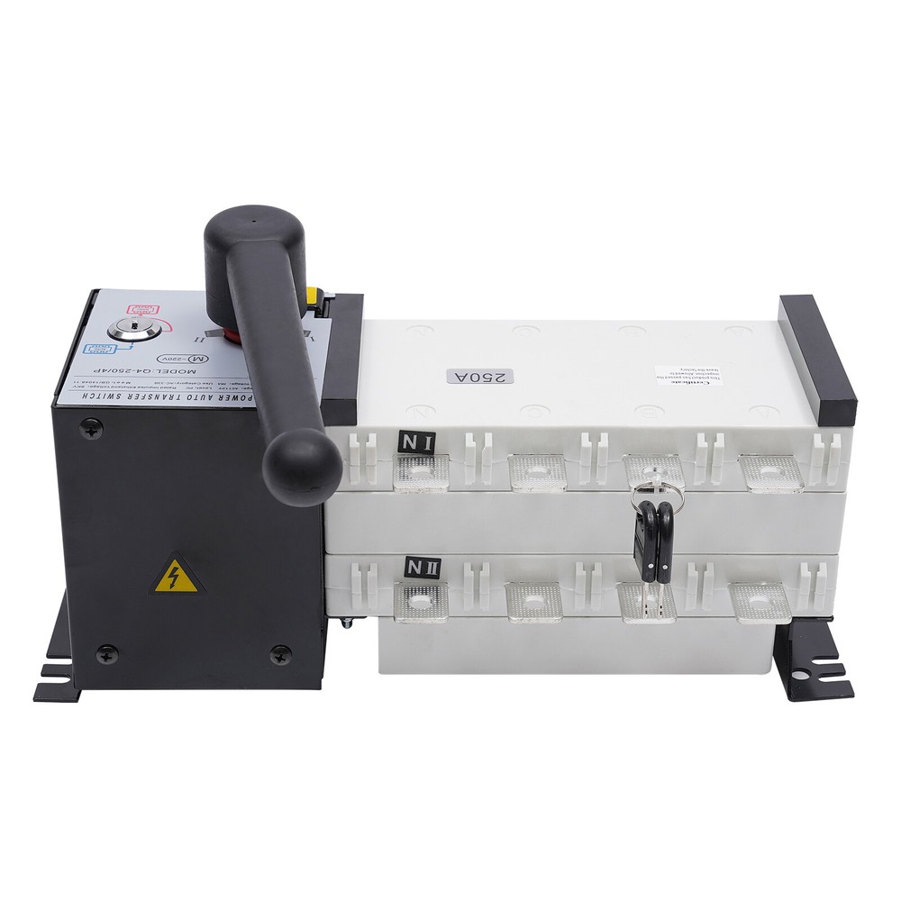 Automatic Industrial Transfer Switch 250A 4P 110V Grid to Solar AC Generator