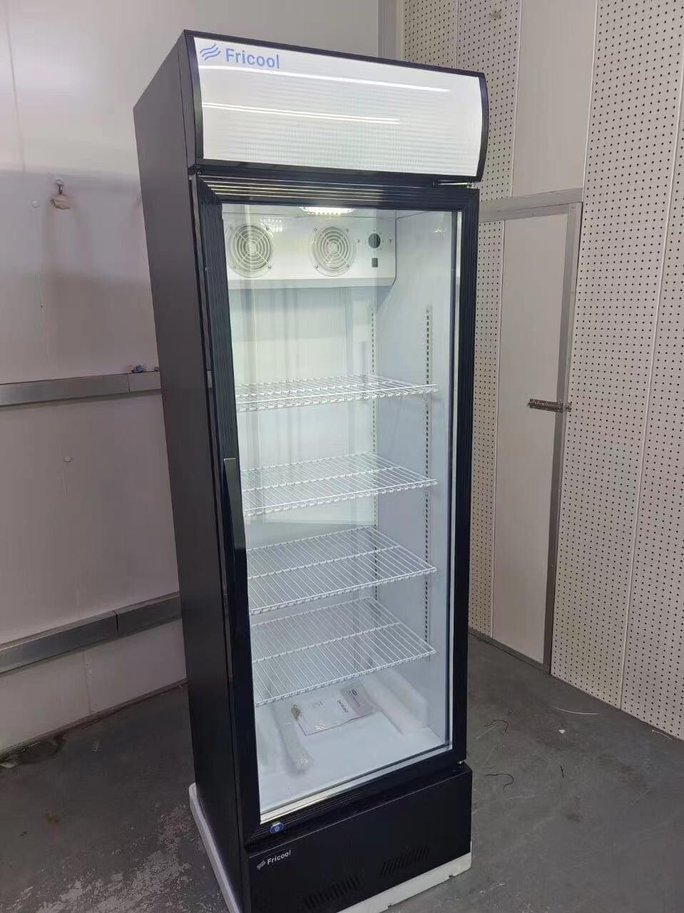 Fricool 23" Glass Door Merchandiser Refrigerator Beverage Cooler Swing Door NEW
