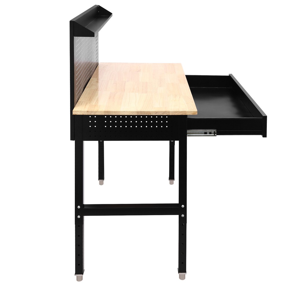 Adjustable Garage Workbench Work Bench for Garage Office Home 48"×24''