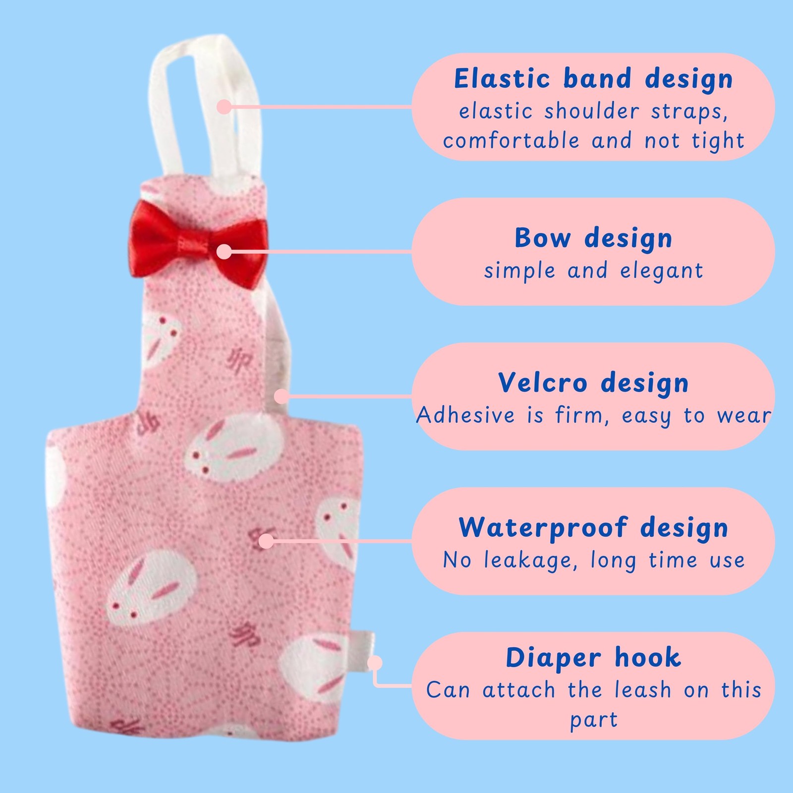 Pigeon Diaper Harness and Bird Leash Set, Birds Diapers for Pigeons and Leash...