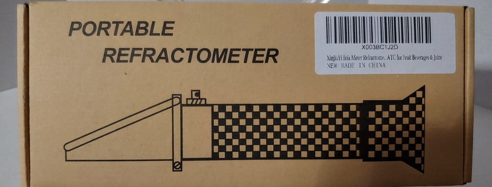 Brix Refractometer with ATC, Dual Scale - Specific Gravity & Brix, Hydrometer in