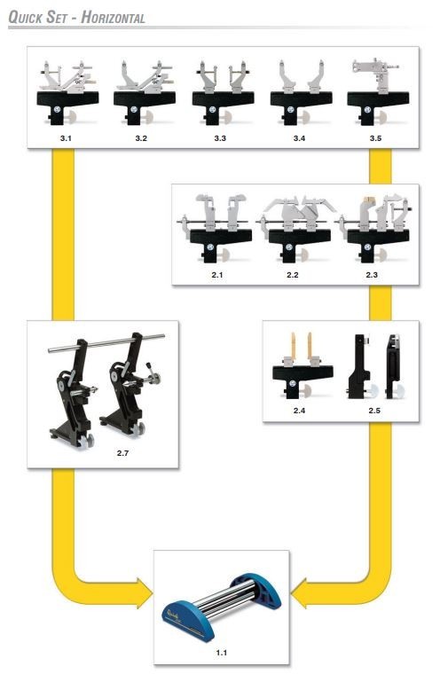 Marposs Quick Set Horizontal Base Structure Assembly by Testar Made in Italy
