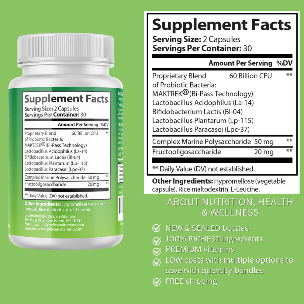 Gut GUARDIAN PRO- Digestive Support- 12 Bottles- 720 Capsules