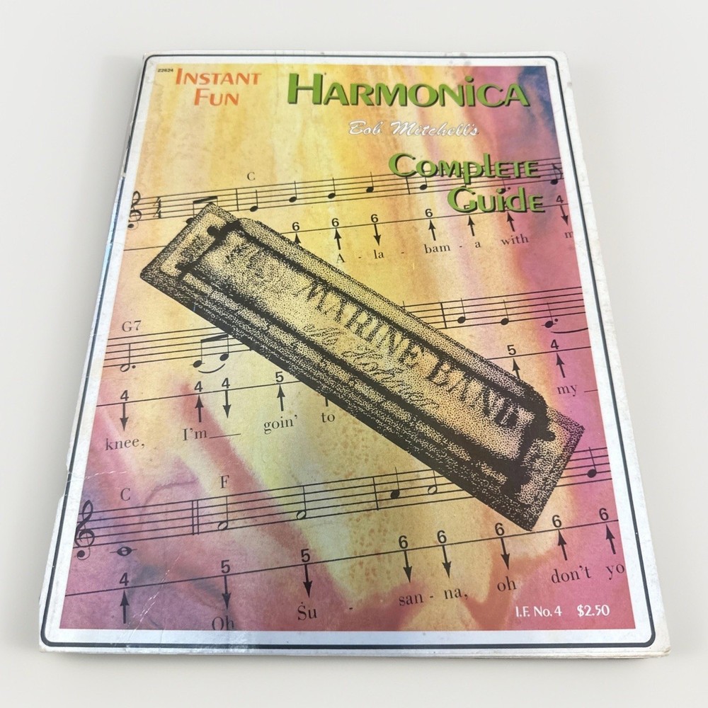 Harmonica Guide Bob Mitchell's Complete Guide Instant Fun No. 4 1976 Learn