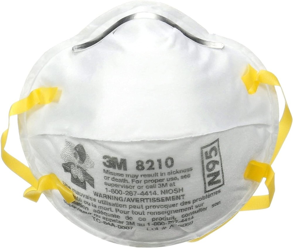 3M N95 Performance Respirator 8210, 2 Pack, Drywall Sanding