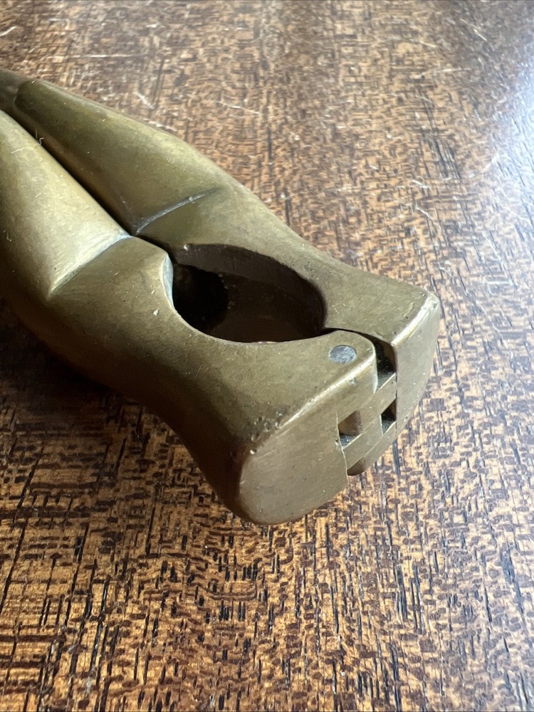 Antique Lady Legs Brass Nutcracker; Very Fine; Early?