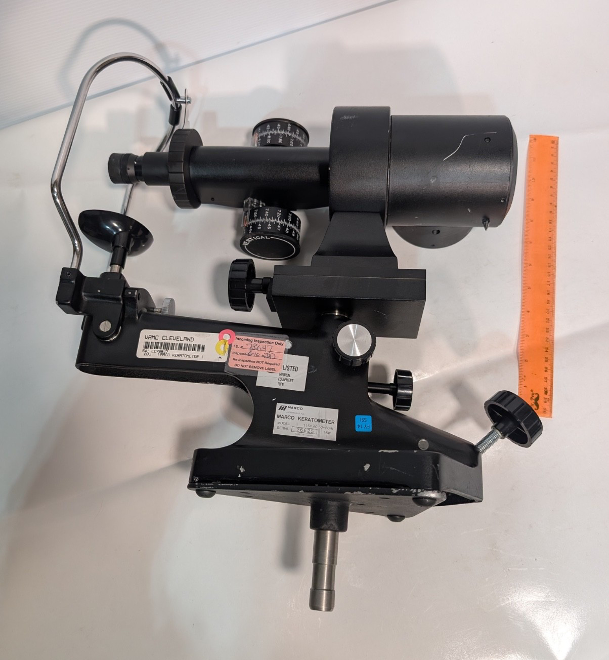 Macro Model 1 Keratometer Optical Ophthalmometer with Chin Rest, Stand