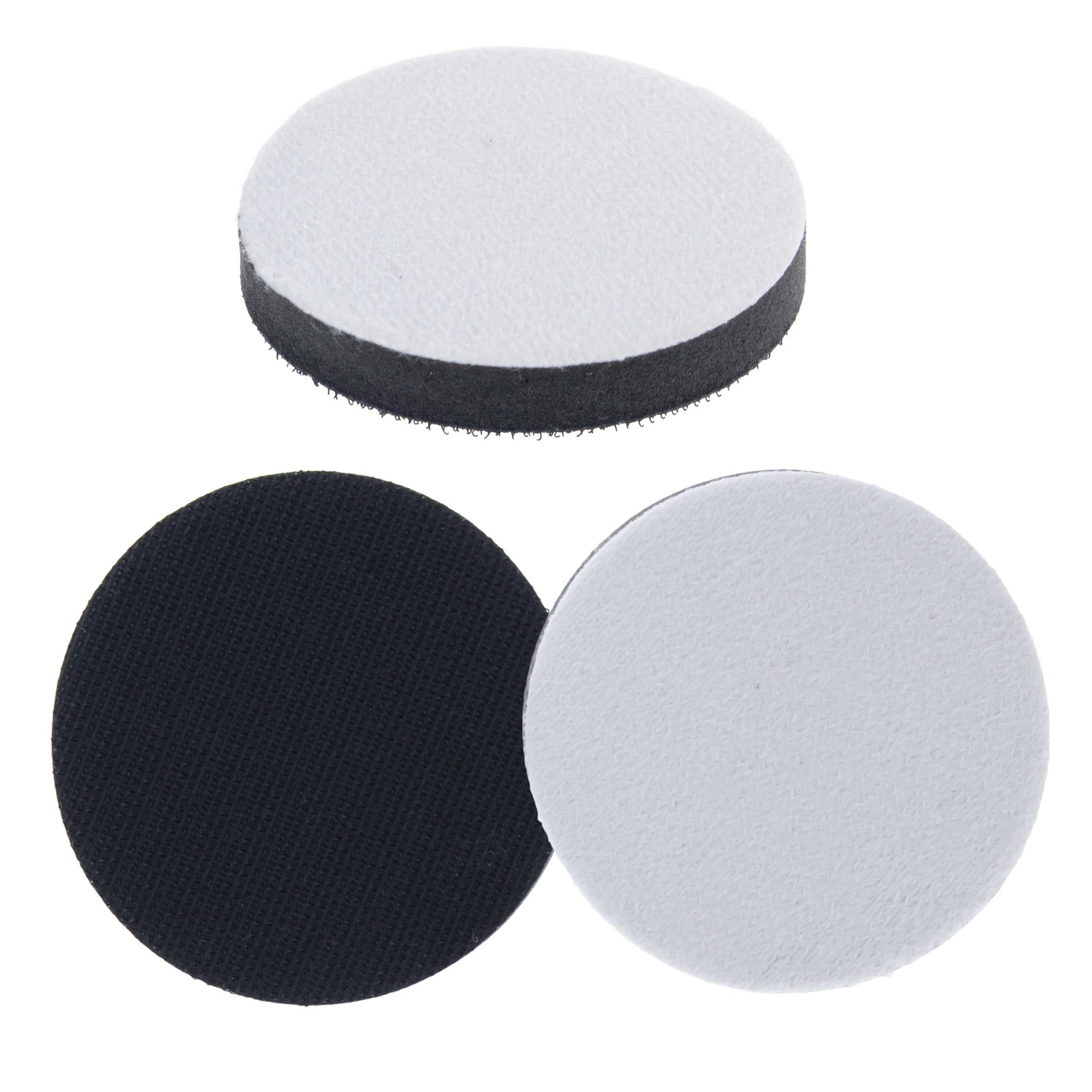 3 Dura-Gold 3" x 10mm Soft Density Interface Pads For Hook & Loop Sander Discs