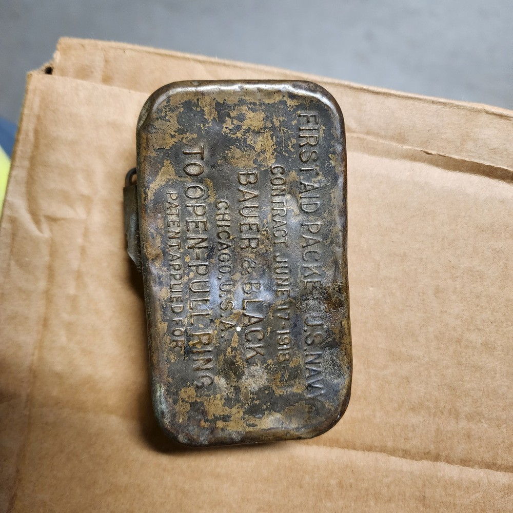 Vintage Unopened First Aid Packet Naval