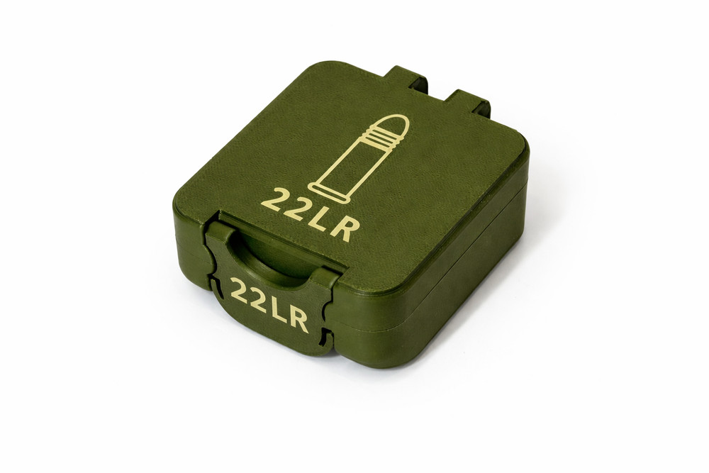 22 LR Ammo Box – 25 Rounds - Snap Close Storage Box | Fully Customizable