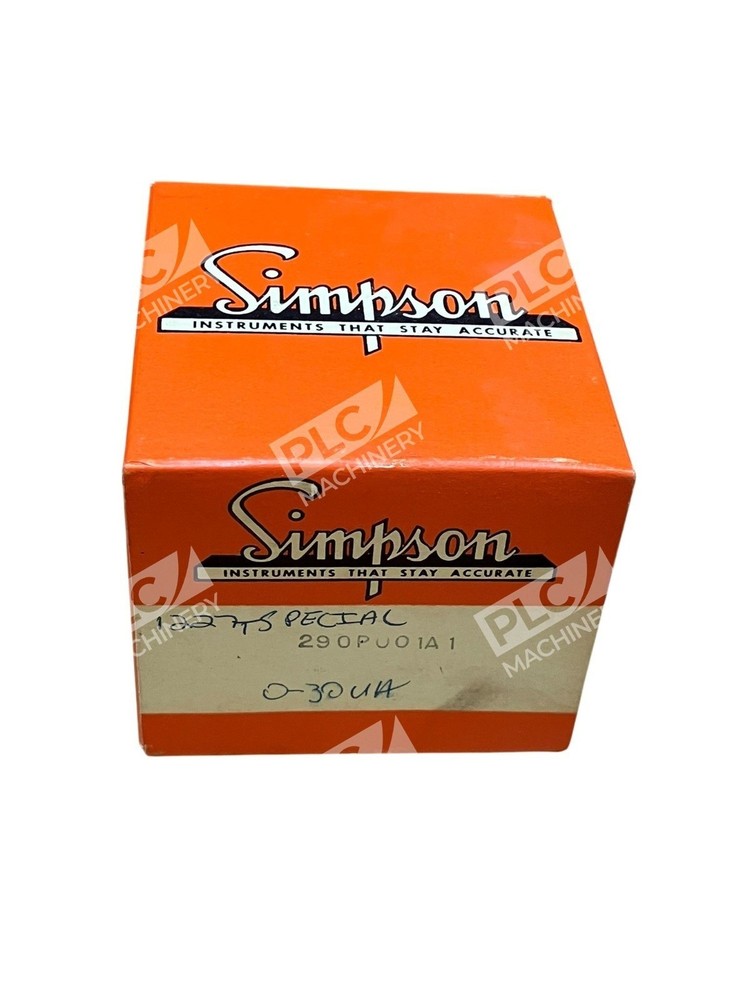 Simpson 290PU01A1 Panel Meter 0–30 µA DC Microammeter Rott Electronics Xerox
