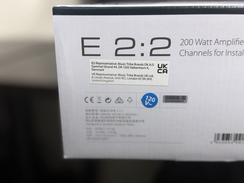 E2:2 (Lab Gruppen)  200W E-Series Installation Amplifier with 2 Flexible Output