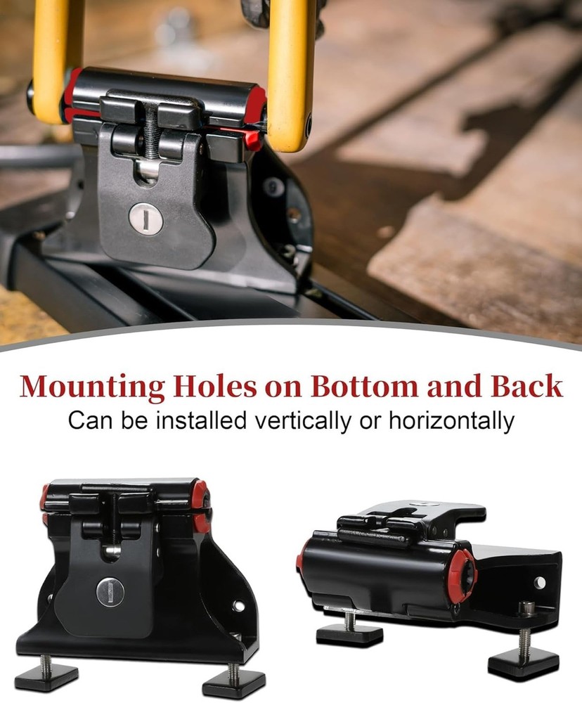 Locking Thru-Axle Fork Mounts, Adjustable Locking Thru-axle Track Bracket, wi...