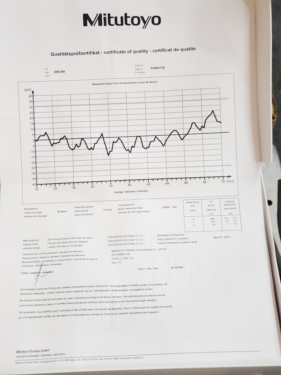 Mitutoyo Internal Groove Dial Caliper Comparator Gauge Gage 30-50mm / 0.01mm