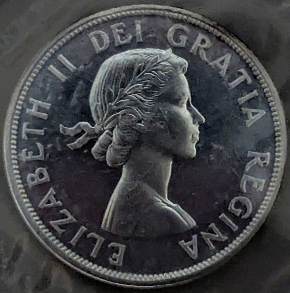 Canada 🇨🇦 Silver Dollar 1963 BU From Proof Set In Mint Cello