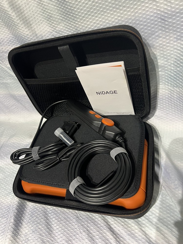 Industrial Endoscope NIDAGE Model: A080. 7”screen With Case , Waterproof New