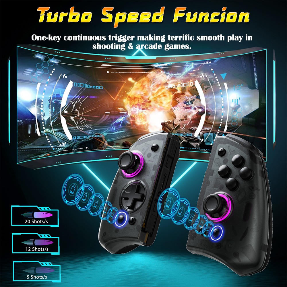 Wireless Joypad Gaming Controller for Nintendo Switch OLED Lite IOS PC Mobile