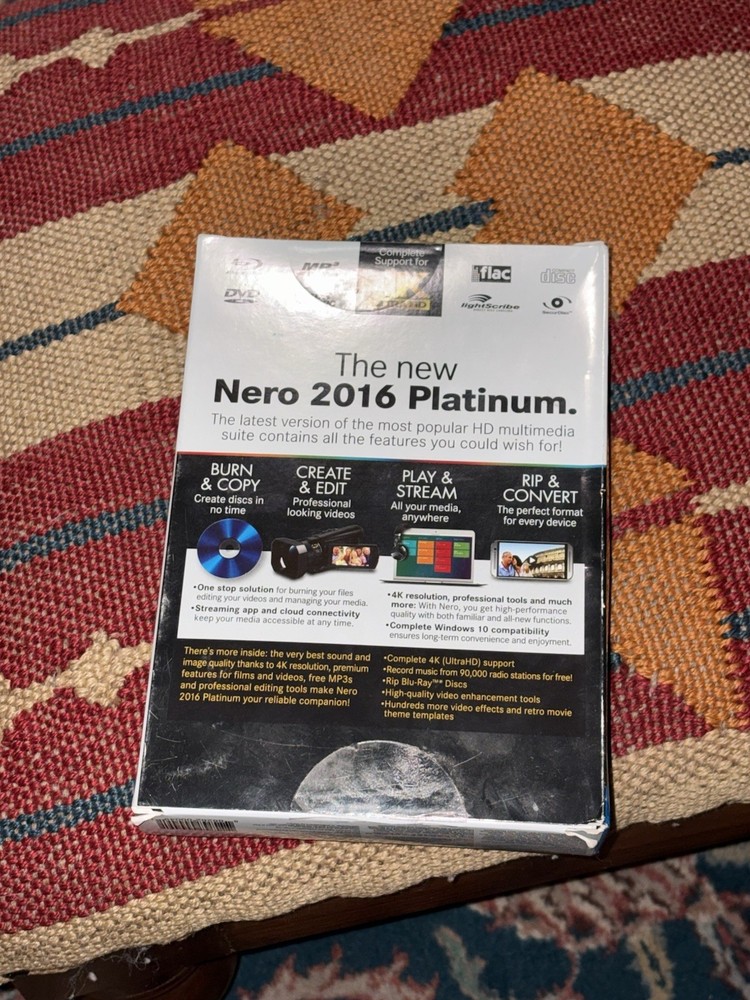 Nero 2016 Platinum HD Multimedia Suite Burn Copy Create Edit Play Convert