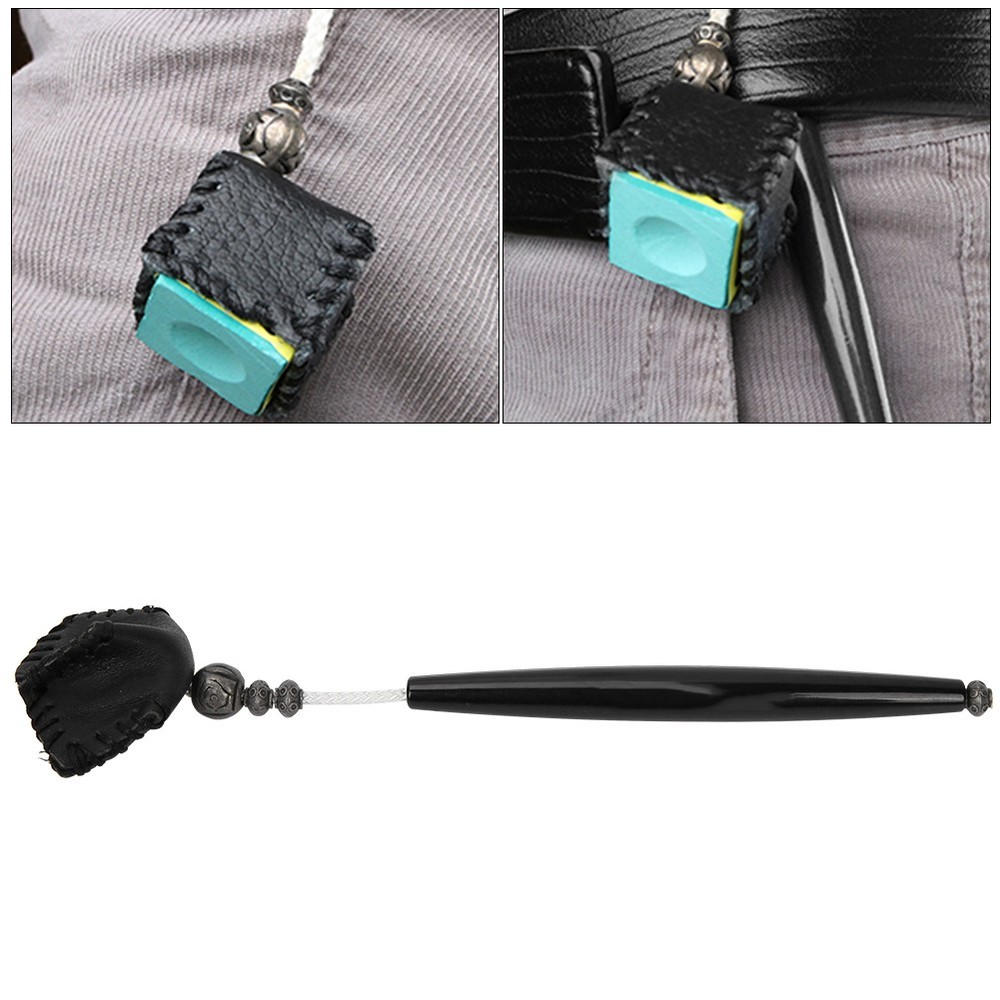 (black)Snooker Billiard Pool Chalk Holder Pricker Cue Table Accessory