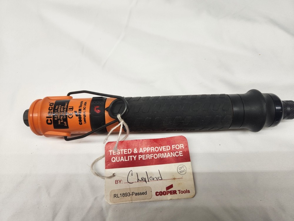 CLECO 14SCA06Q INLINE PNEUMATIC SCREWDRIVER/NUTRUNNER – 14 SERIES – NEW OPEN BOX