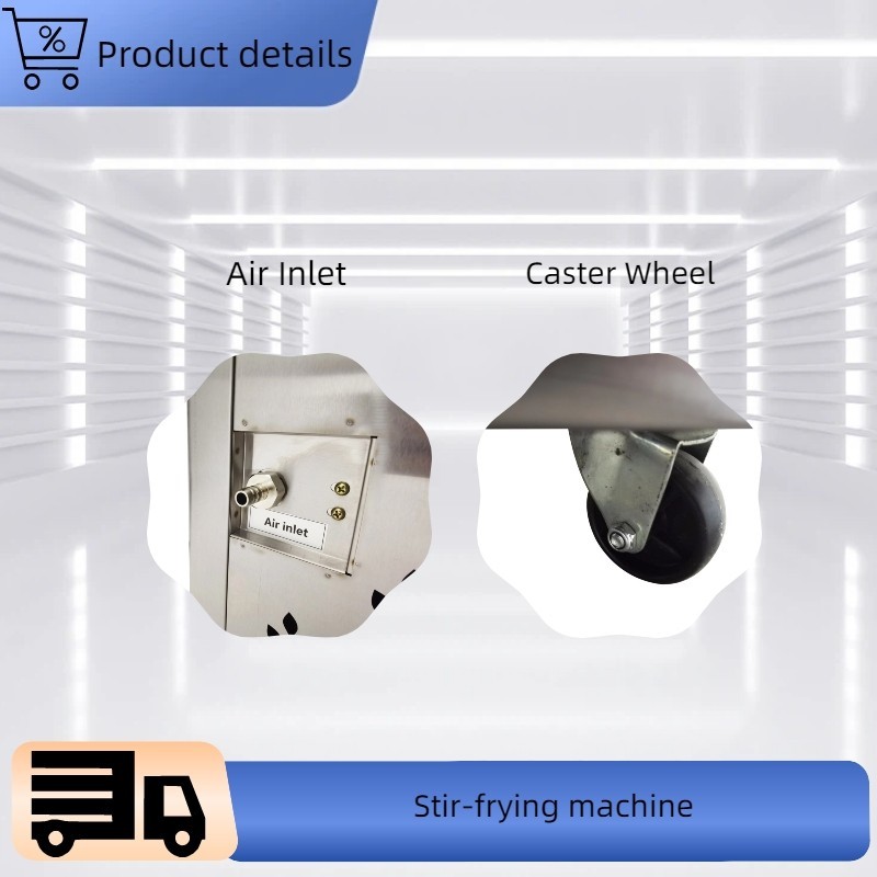 110V 1PH Automatic Coffee Bean Roaster Nut Roasting Stainless Steel Machine