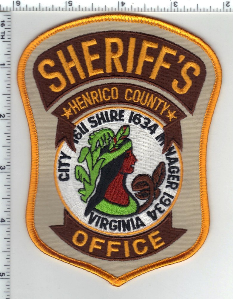 Henrico County Sheriff (Virginia) 5th Issue Uniform Take-Off Shoulder Patch