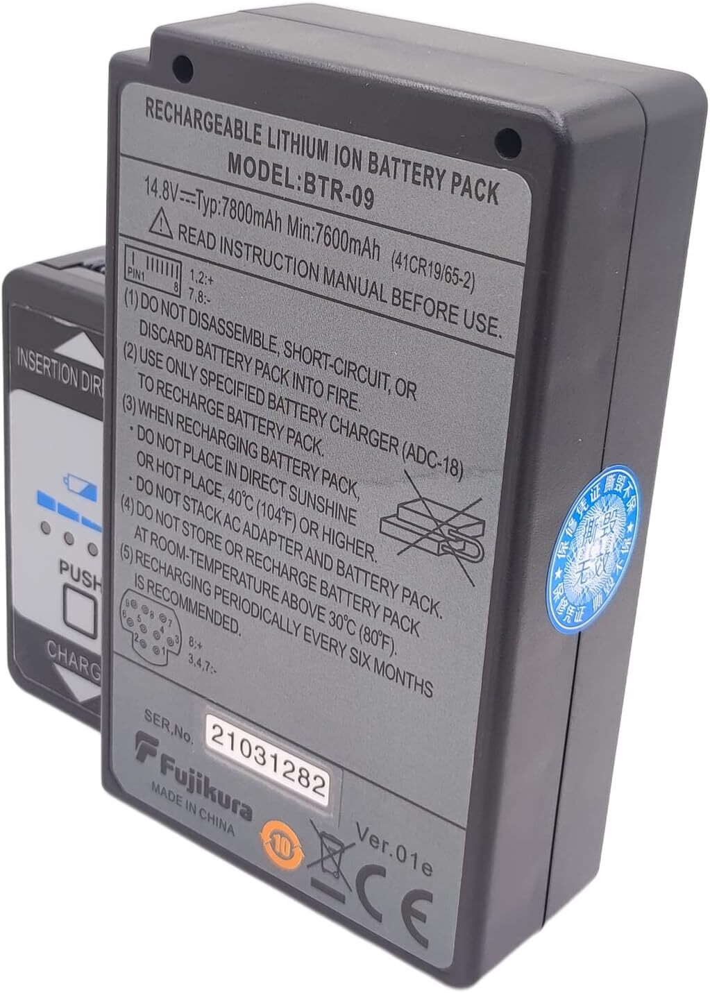 14.8V BTR-09 Battery with Charger for Fujikura FSM-70S 80S 70R Fusion Splicer