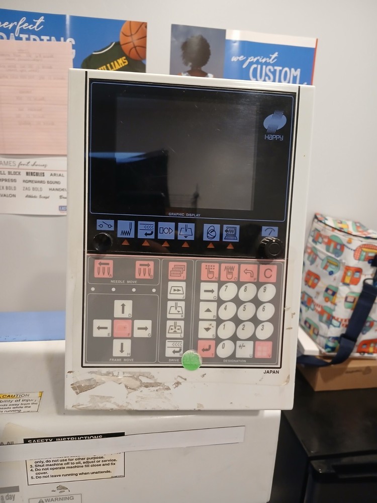 2 head happy japan embroidery machine