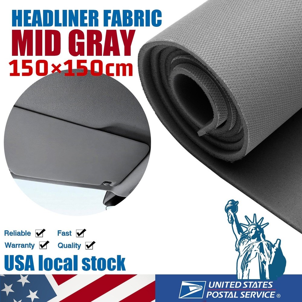 Headliner Fabric Material with Foam Backing for auto Interior Replacement