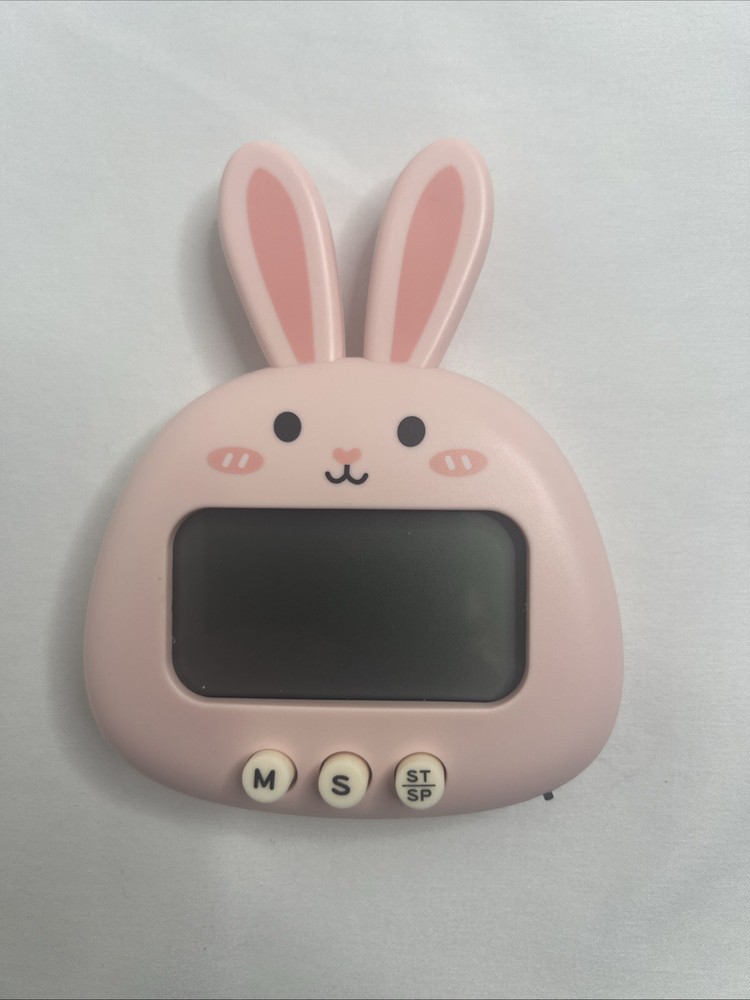 Digital Kitchen Timer Bunny Magnetic Precise Clear Alarm Cooking Timer