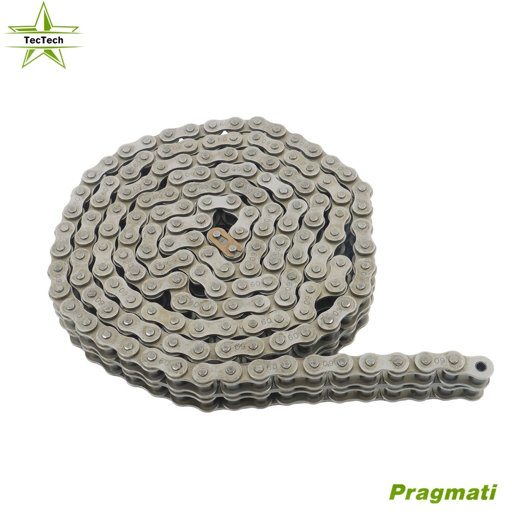 Durable 10FT #60-2 Duplex Double Strand Roller Chain 0.75" W/2 Connecting Links