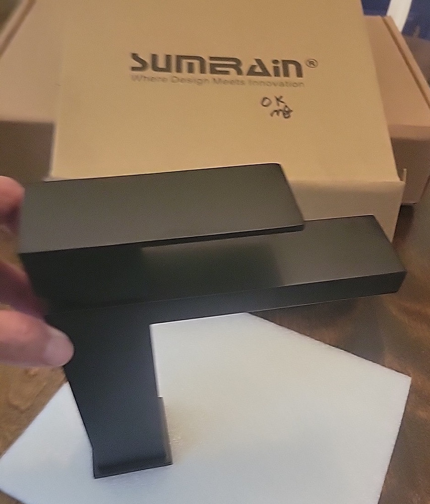 Sumerain Matte Black Single Handle Bathroom Faucet