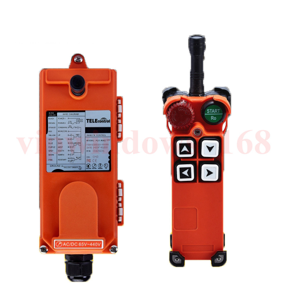 Industrial Wireless Hoist Crane Remote controller Transmitter&Receiver 4 bottons