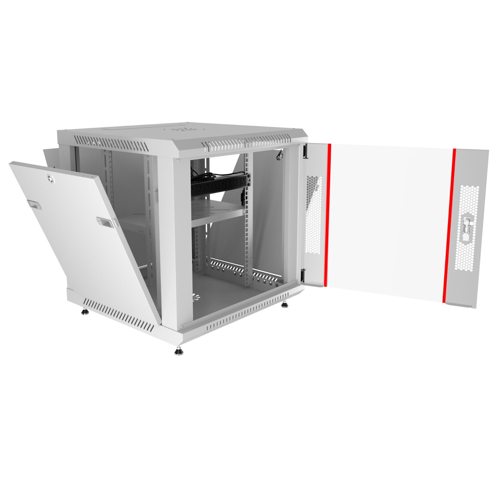 15U Sysracks Wall Mount IT Data Network Server Rack Cabinet Enclosure 24" Depth