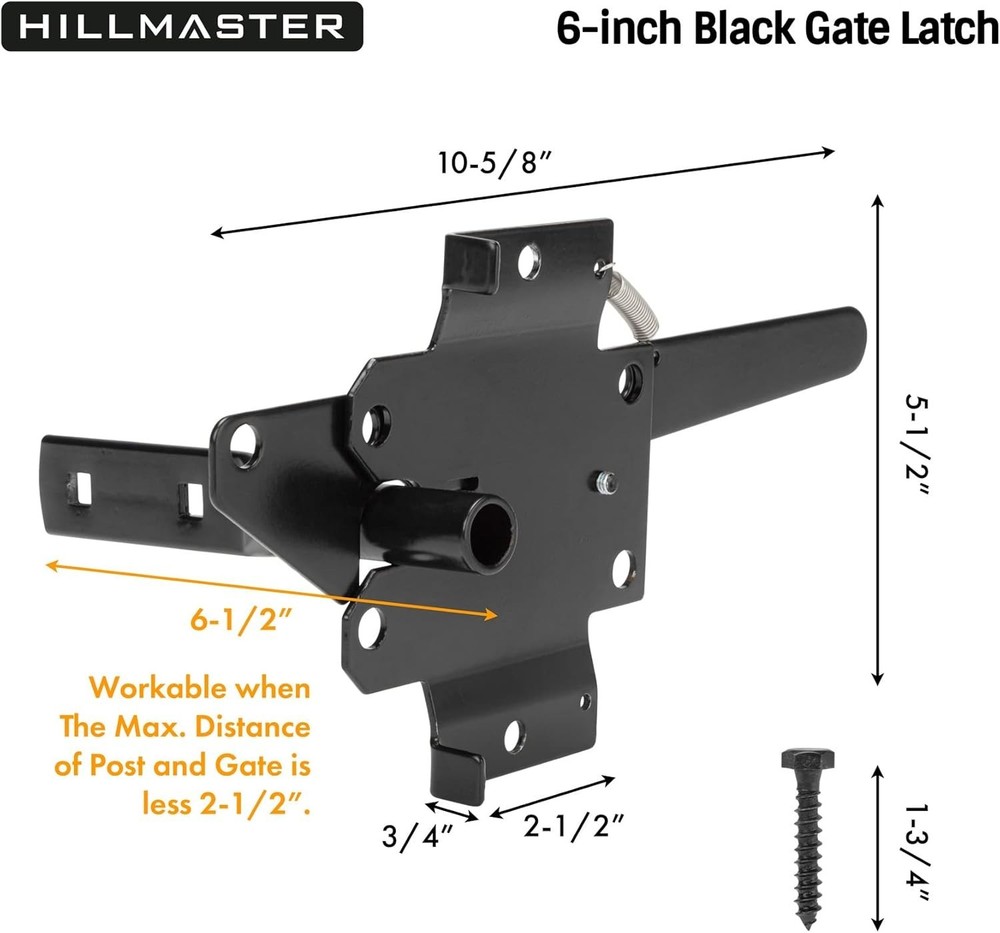 Corrosion-Resistant Heavy-Duty Gate Lock with Automatic Self-Latching System