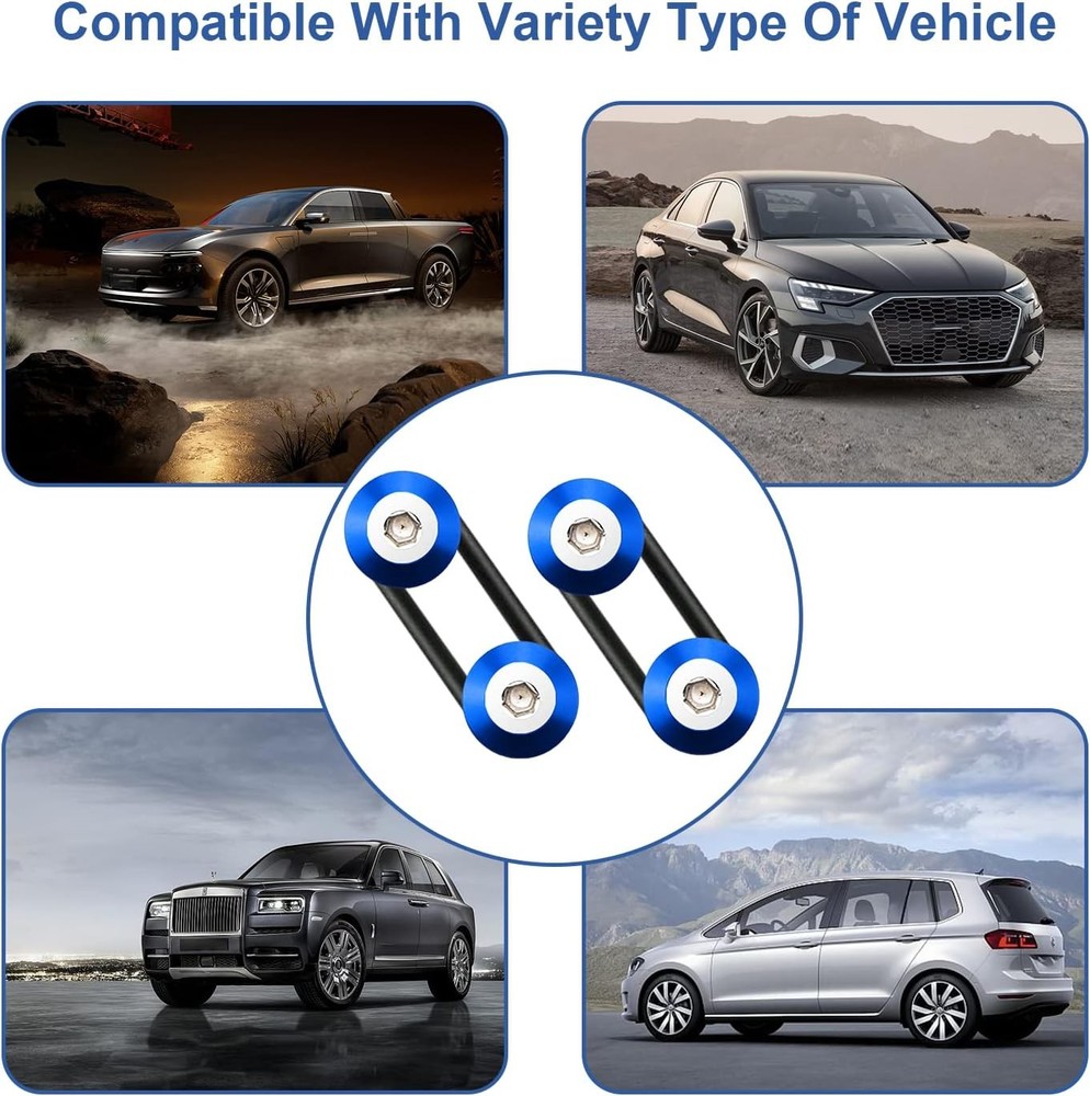 12PCS Universal Quick Release Bumper Clips Fasteners for Auto Bumpers